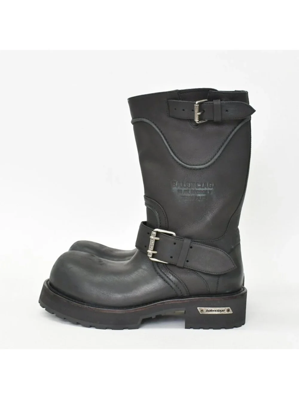 Balenciaga Venom Boot Black Leather